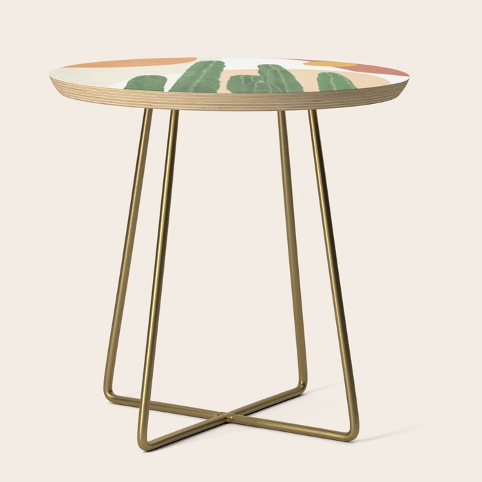 Abstract Cactus I Side Table Gallery Image 1