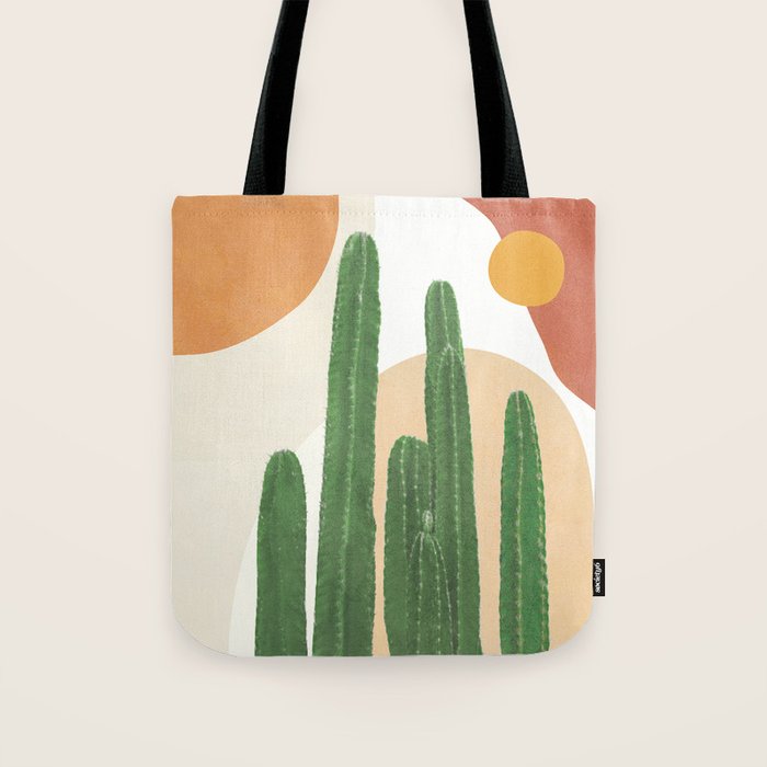 Abstract Cactus I Tote Bag Gallery Image 1