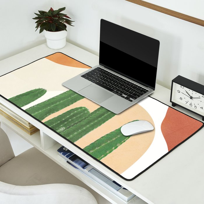 Abstract Cactus I Desk Mat Gallery Image 2