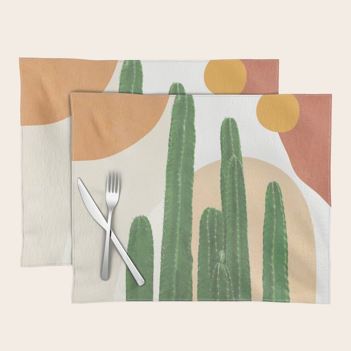 Abstract Cactus I Placemat Gallery Image 1
