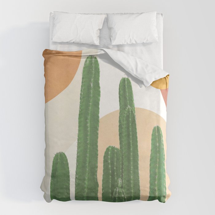 Abstract Cactus I Duvet Cover Gallery Image 1