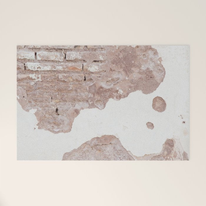 Exposed Brick Under Concrete Wall Welcome Mat Gallery Image 1