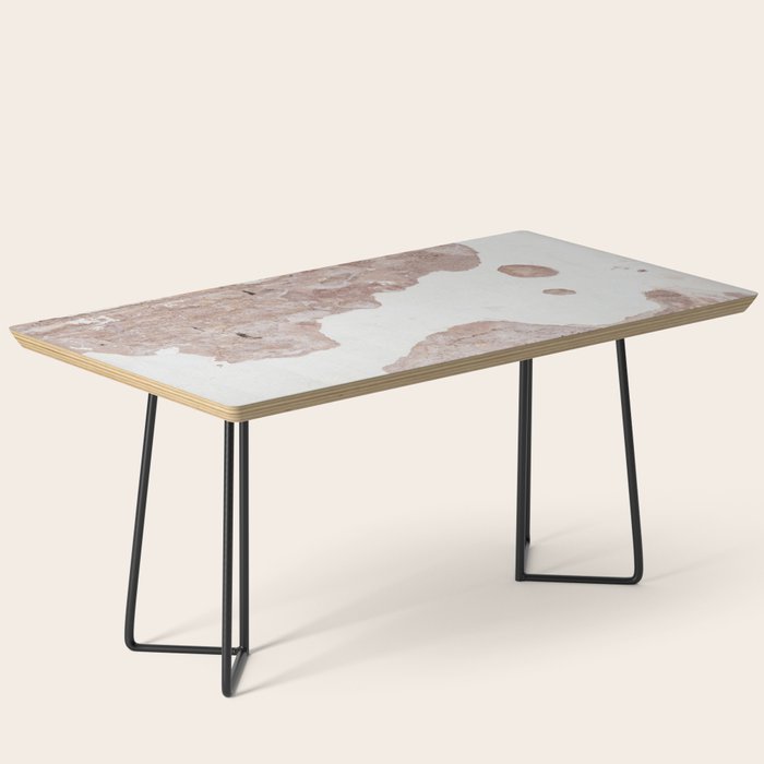 Exposed Brick Under Concrete Wall Coffee Table Gallery Image 1