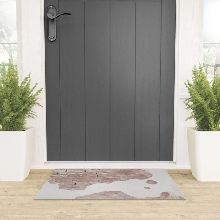 Exposed Brick Under Concrete Wall Welcome Mat Gallery Image 3