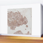 Exposed Brick Under Concrete Wall Wall Mural Gallery Image 2