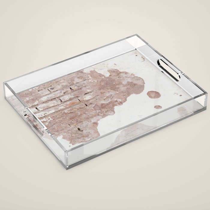 Exposed Brick Under Concrete Wall Acrylic Tray Gallery Image 1