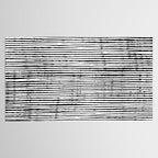 Rustic, Abstract Stripes Pattern, Black and White Tablecloth Gallery Image 2