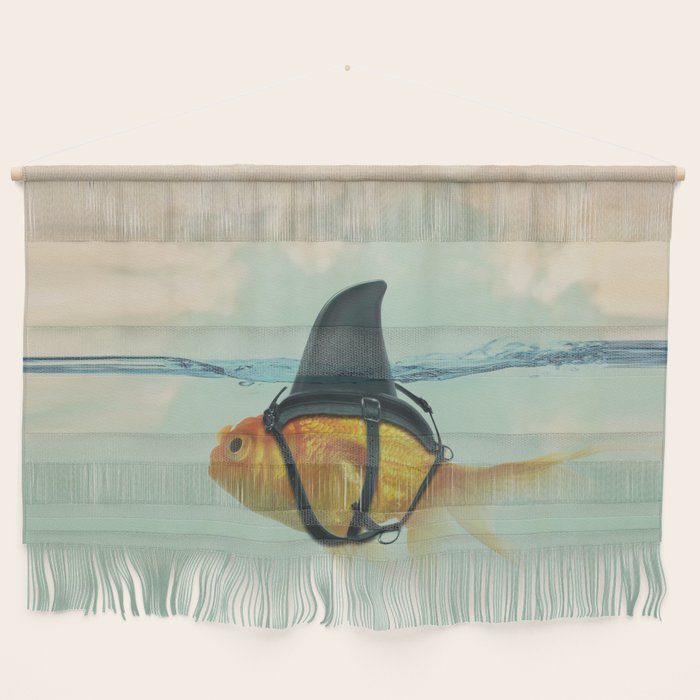 Brilliant DISGUISE - Goldfish with a Shark Fin Wall Hanging Gallery Image 1