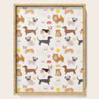 Cute Dog Pattern Serving Tray Gallery Image 1