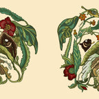 Botanical English Bulldog Coffee Mug Gallery Image 2