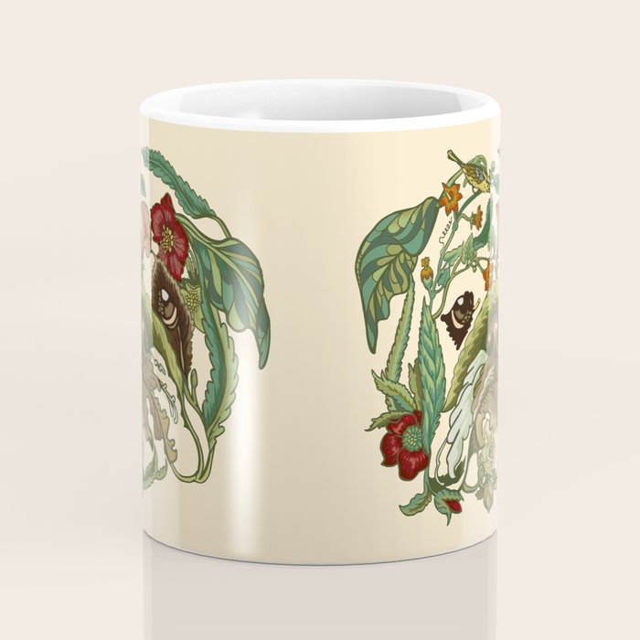 Botanical English Bulldog Coffee Mug Gallery Image 4