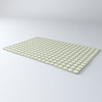 Clovers XXVI Natural Green Botanical Pattern Rug Gallery Image 3
