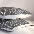 BW starry abstract mosaic A Pillow Sham Gallery Image 3