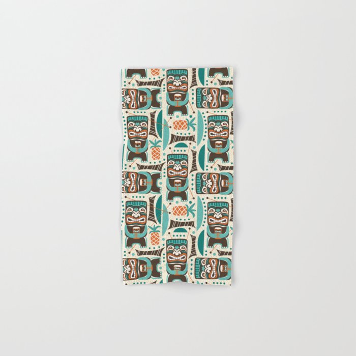 Tiki Hut Cream Aqua Bath Towel Gallery Image 1