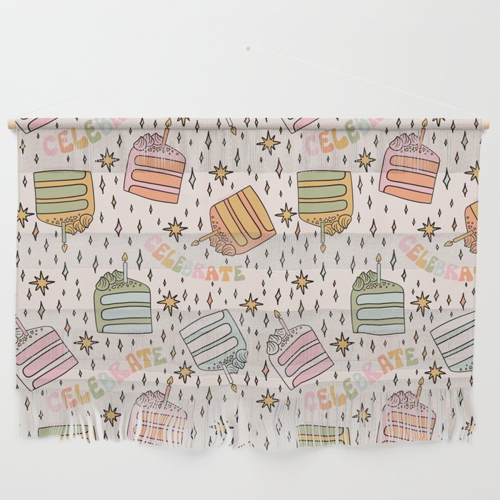 Rainbow Cake Print Wall Hanging Gallery Image 1