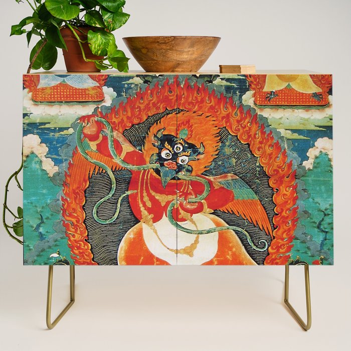 Tibetan Buddhist Hindu Garuda Shambala Credenza Gallery Image 1