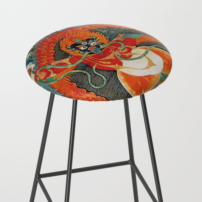 Tibetan Buddhist Hindu Garuda Shambala Stool Gallery Image 2