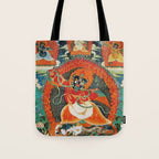 Tibetan Buddhist Hindu Garuda Shambala Tote Bag Gallery Image 1