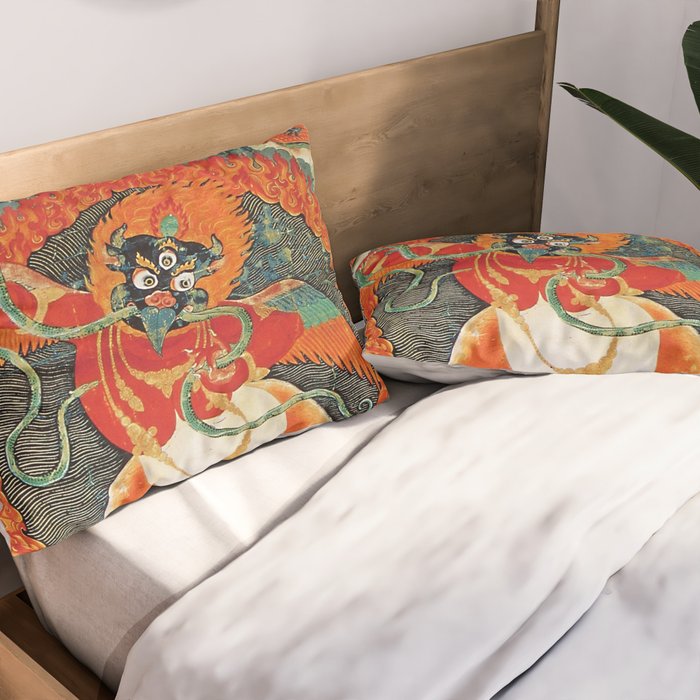 Tibetan Buddhist Hindu Garuda Shambala Pillow Sham Gallery Image 2