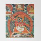 Tibetan Buddhist Hindu Garuda Shambala Throw Blanket Gallery Image 2