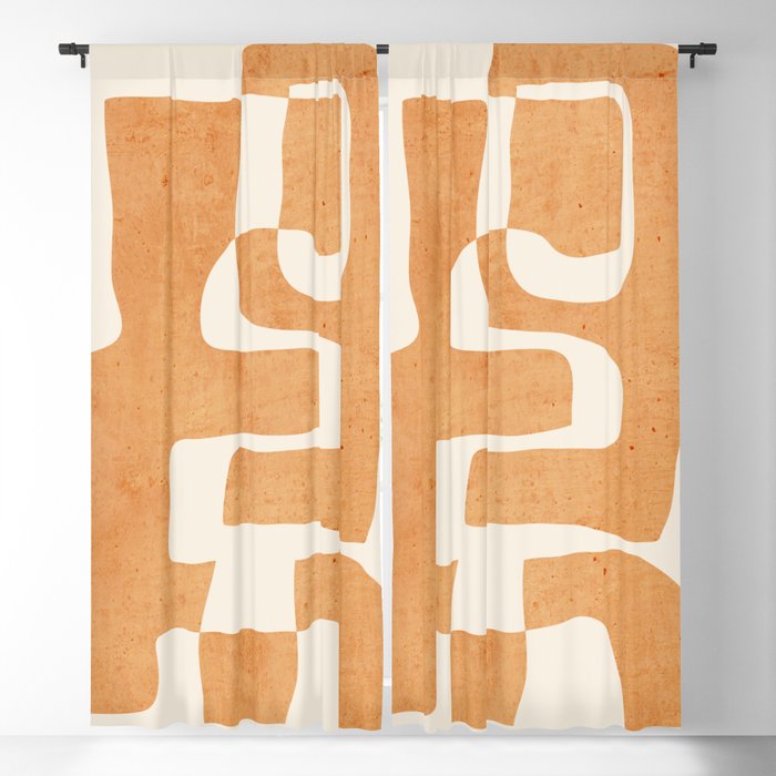 Abstract Shapes Modern Art 24 Window Curtain Gallery Image 1