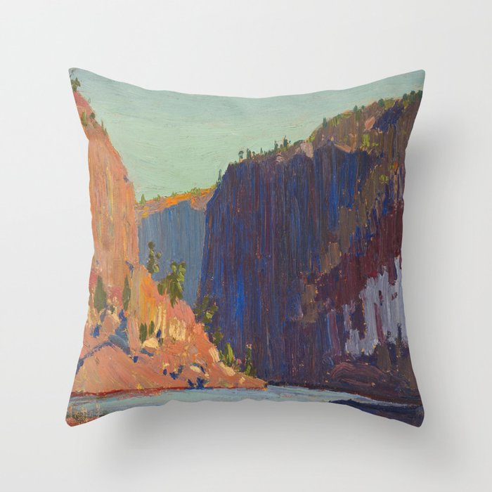 Tom Thomson Petawawa Gorges Canadian Landscape Artist Throw Pillow Gallery Image 6