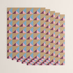 Earthy Geometric Triangle Pattern  Wrapping Paper Gallery Image 3