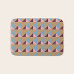 Earthy Geometric Triangle Pattern  Bath Mat Gallery Image 1
