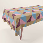 Earthy Geometric Triangle Pattern  Tablecloth Gallery Image 1