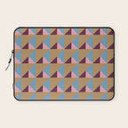 Earthy Geometric Triangle Pattern  Laptop Sleeve Gallery Image 1