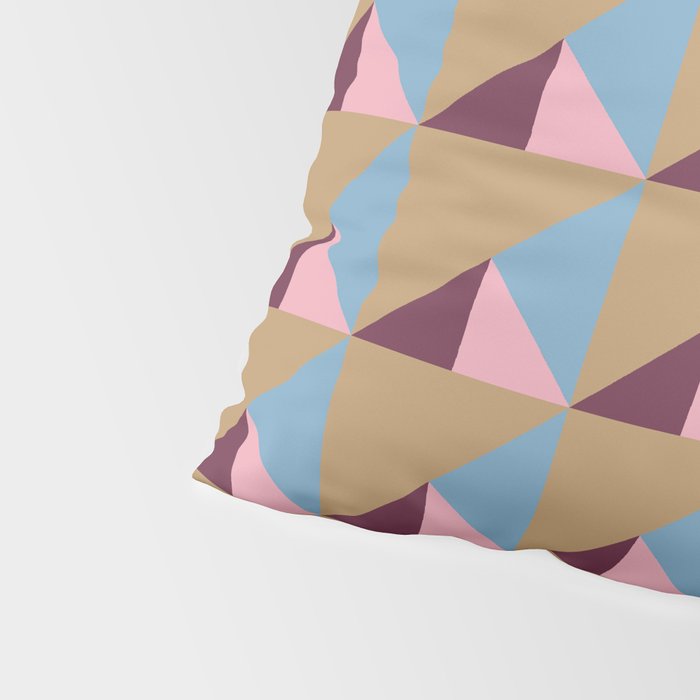 Earthy Geometric Triangle Pattern  Pillow Sham Gallery Image 4