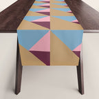 Earthy Geometric Triangle Pattern  Table Runner Gallery Image 1
