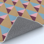 Earthy Geometric Triangle Pattern  Rug Gallery Image 4