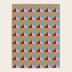 Earthy Geometric Triangle Pattern  Poster Gallery Image 4