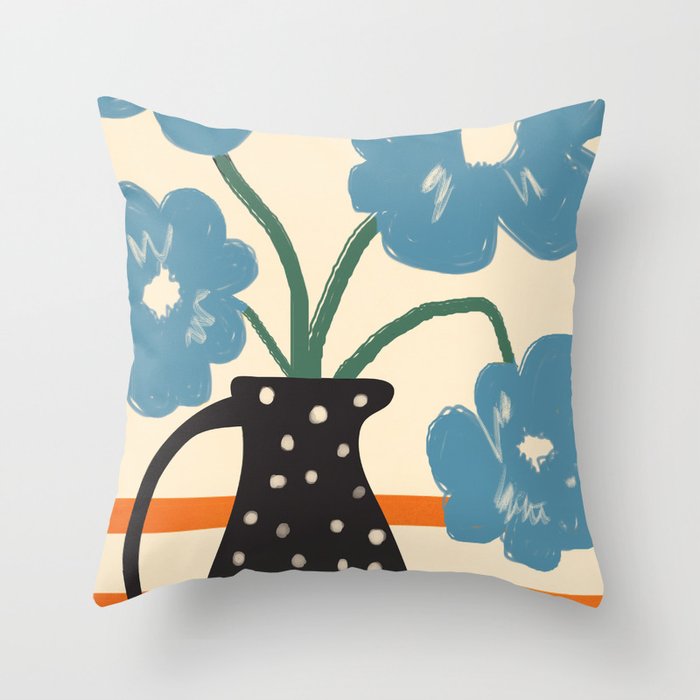 Modern Botanicals No. 1 Throw Pillow Gallery Image 6