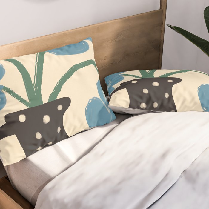 Modern Botanicals No. 1 Pillow Sham Gallery Image 2