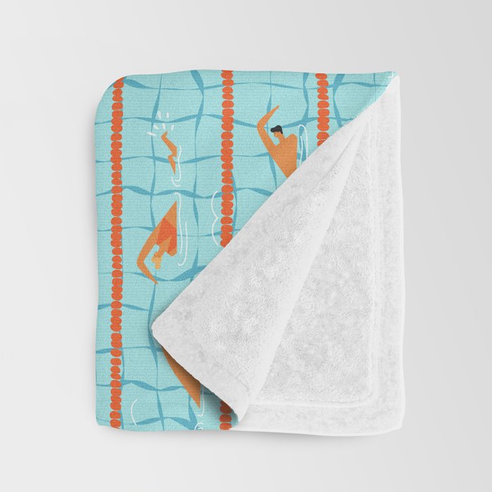 Swimming pool Throw Blanket Gallery Image 3