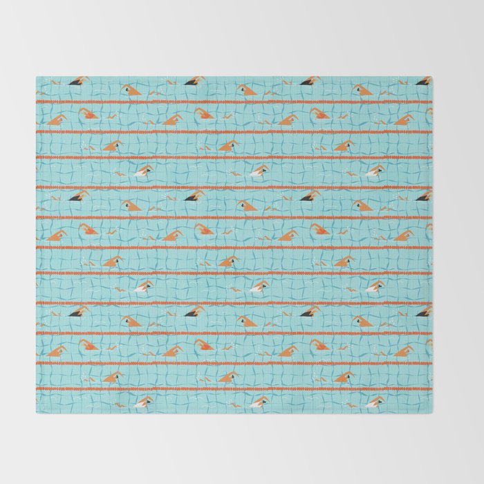 Swimming pool Throw Blanket Gallery Image 2