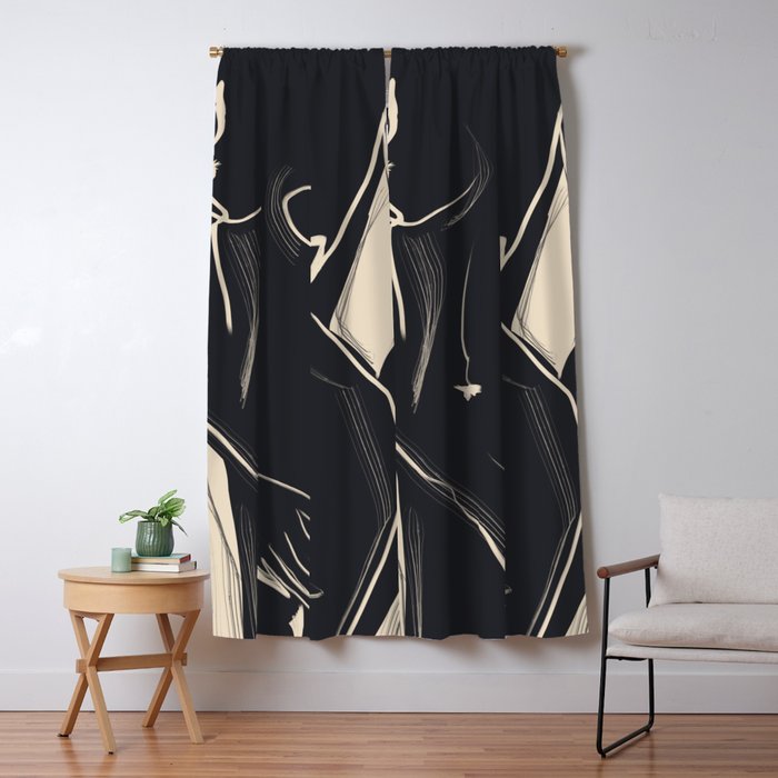 Abstract Art Nude 5 Window Curtain Gallery Image 5