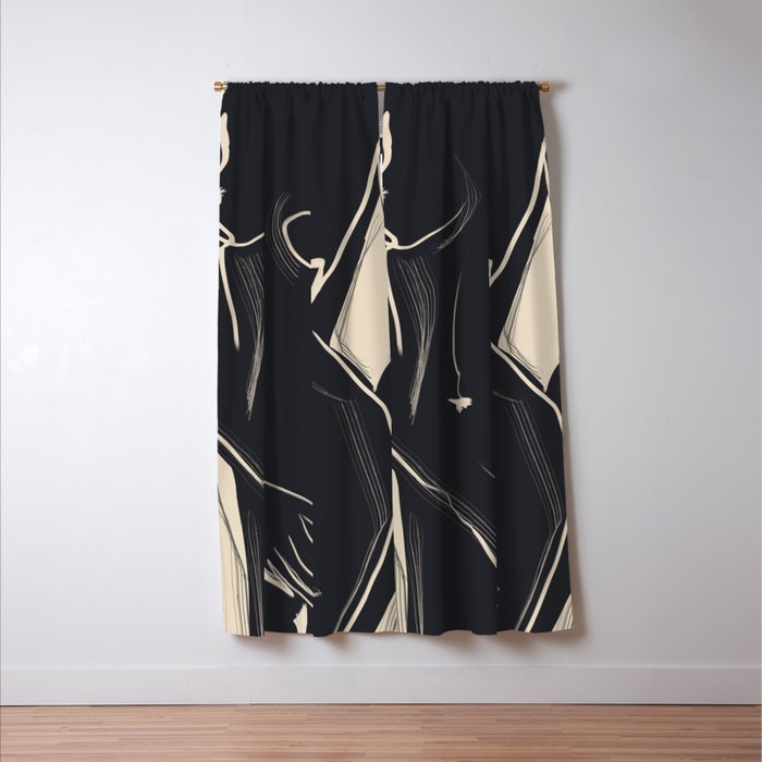 Abstract Art Nude 5 Window Curtain Gallery Image 3