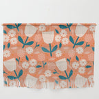 Pink and orange flowers Wall Hanging Gallery Image 1