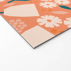 Pink and orange flowers Welcome Mat Gallery Image 2