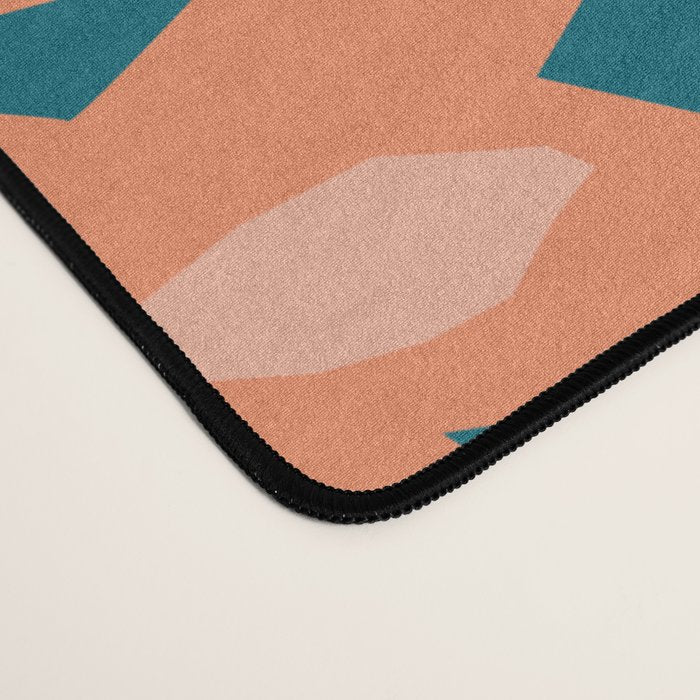 Pink and orange flowers Desk Mat Gallery Image 4