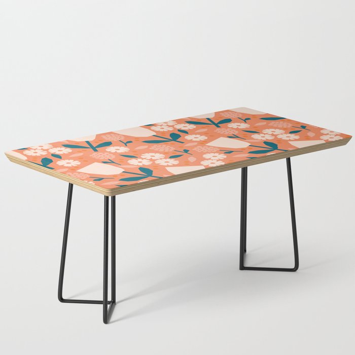Pink and orange flowers Coffee Table Gallery Image 1