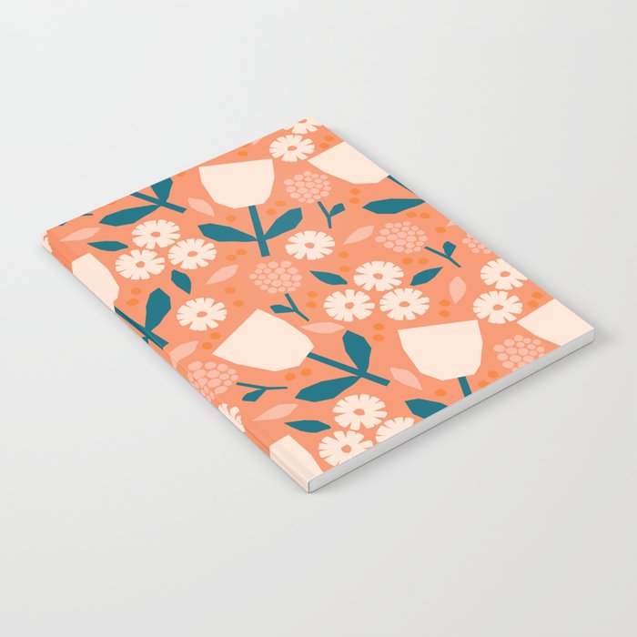 Pink and orange flowers Notebook Gallery Image 1