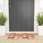 Pink and orange flowers Welcome Mat Gallery Image 3