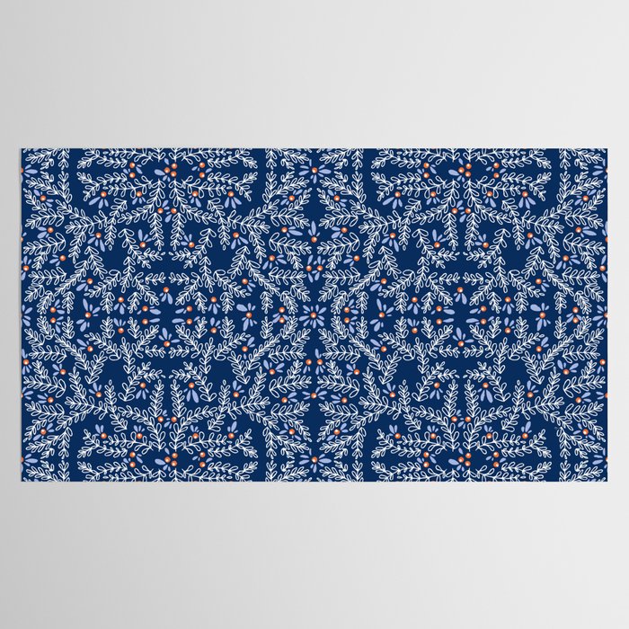Wonderful twigs blue Tablecloth Gallery Image 2