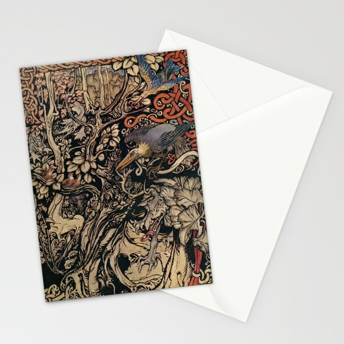 Art by Arthur Rackham for "Irish Fairy Tales," 1920 Stationery Card Gallery Image 2