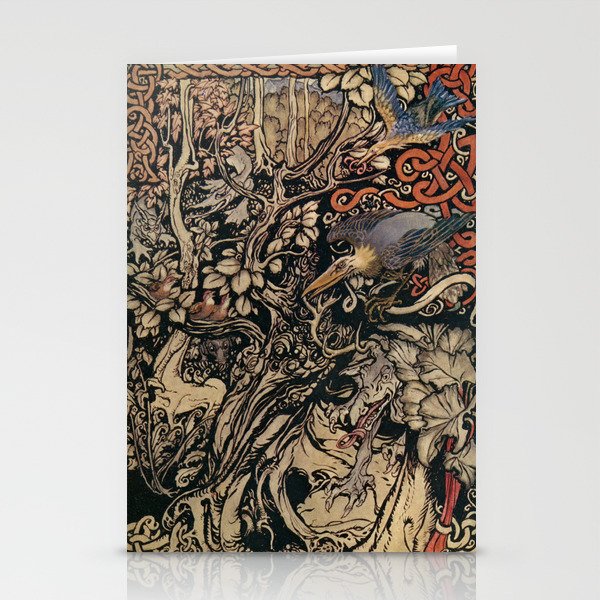 Art by Arthur Rackham for "Irish Fairy Tales," 1920 Stationery Card Gallery Image 2