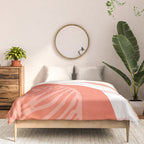 just peachy, leaf abstraction Comforter Gallery Image 3